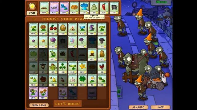 Plants Vs Zombies | Survival: Night (Hard)