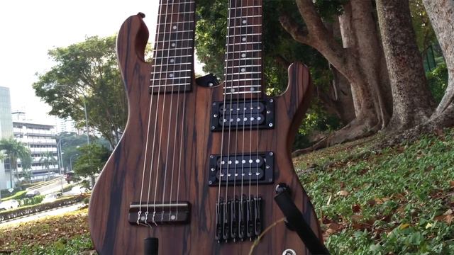 Manta Double Neck Guitar 2 for client by D.Purnomo Concept Boutique Guitar Singapore смотреть онлайн