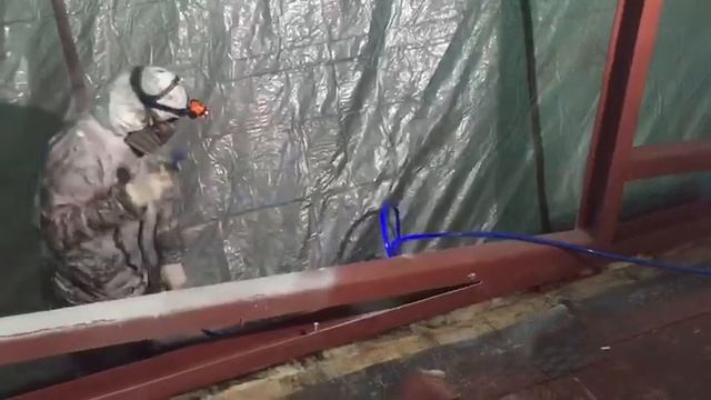 HYVST SPT 650L Покраска металлоконструкций окрасочным аппаратом смотреть онлайн