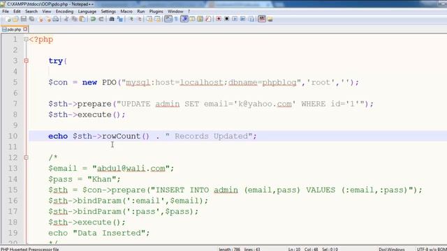 PHP PDO Tutorials in Urdu/Hindi 4 of 5 Update Query смотреть онлайн