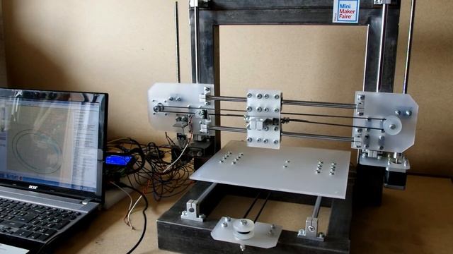 3D-ПРИНТЕР НА ОСНОВЕ СВАРНОЙ СТАНИНЫ. WELDED FRAME 3D PRINTER. NON PRINT MOVEMENTS UP TO 300MM/SEC смотреть онлайн