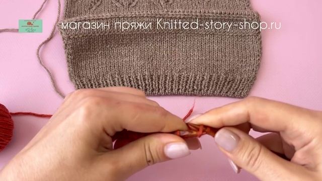 Фабричный наборный край. МК от магазина пряжи Knitted-story-shop.ru смотреть онлайн