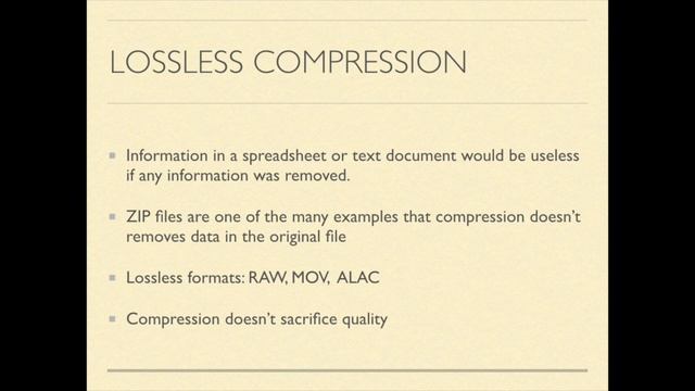Lossy vs. Lossless Compression смотреть онлайн