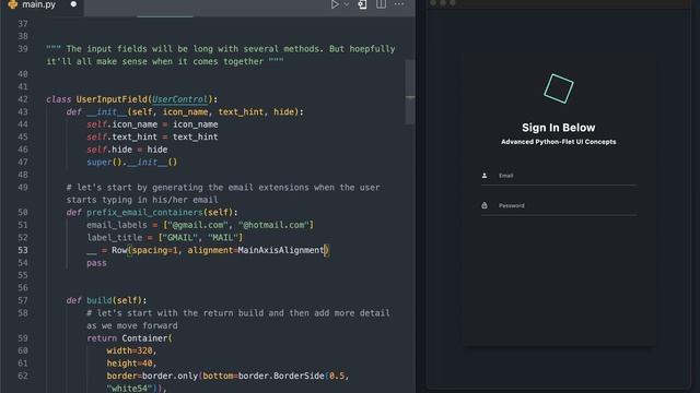 Python GUI Tutorial: Advanced Flet UI Concepts + Sign In Form смотреть онлайн