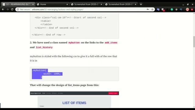32 BOOTSTRAP ROWS AND COLUMNS - WORKING ON THE DESIGN PART 1 - STOCK MANAGEMENT SYSTEM смотреть онлайн