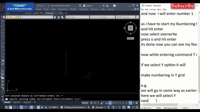 auto numbering in autocad with all 3 options | fast Numbering | Tcount command | Cad Shortcuts смотреть онлайн
