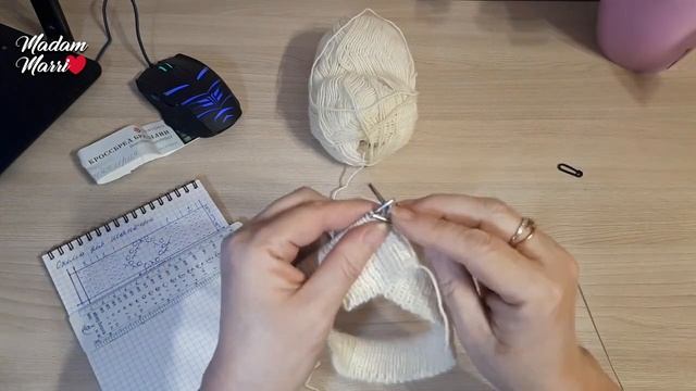 ШАПОЧКА СПИЦАМИ С АЖУРНЫМИ ДОРОЖКАМИ МК ЧАСТЬ 1 смотреть онлайн