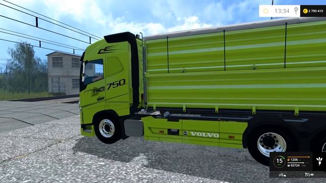 Farming Simulator 15 VOLVO FH16 AND TRAILER смотреть онлайн