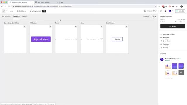 How to embed designs from Avocode on Medium смотреть онлайн