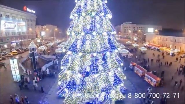 БОЛЬШАЯ УЛИЧНАЯ ЕЛЬ "Сolors Kinetics" 38м от Prime Decoration [Новогоднее оформление] смотреть онлайн
