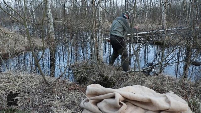 Как сделать ДЕШЁВЫЙ скрадок для ВЕСЕННЕЙ ОХОТЫ своими руками за 3 минуты.