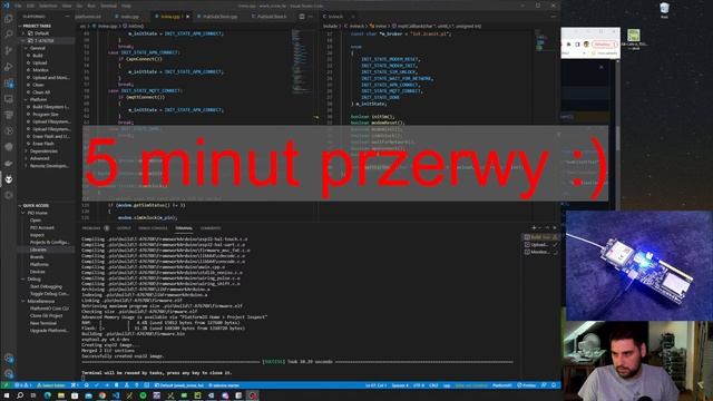 [Live ?] WiWik#4 - ESP32 C++ / MQTT / Python Flask - Przygotowujemy firmware LILYGO projekt WiWik смотреть онлайн