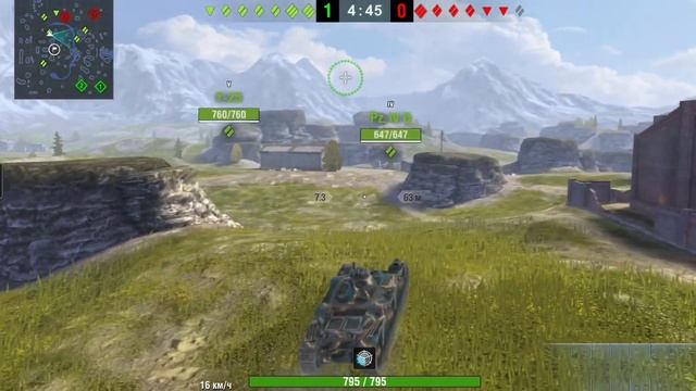 World of tanks blitz. Праздничная подписка. ?? Тяжелый танк Renault G1. Первый бой, обзор танка. смотреть онлайн