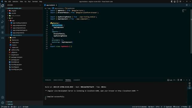 Разбор содержимого стартового шаблона проекта | Angular курс 2023 смотреть онлайн