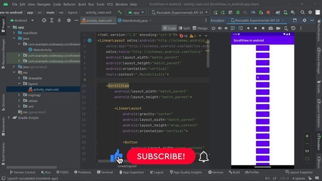 How to Implement ScrollView in Android смотреть онлайн