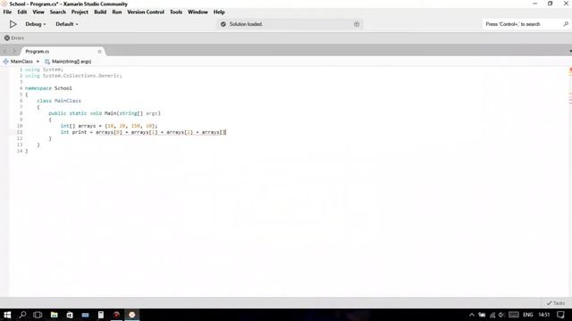 Как найти СРЕДНЕЕ АРИФМЕТИЧЕСКОЕ ЧИСЛО в массиве (на языке c sharp) C# смотреть онлайн