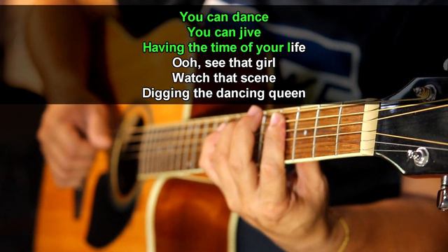 Dancing queen - ABBA (Acoustic karaoke) смотреть онлайн