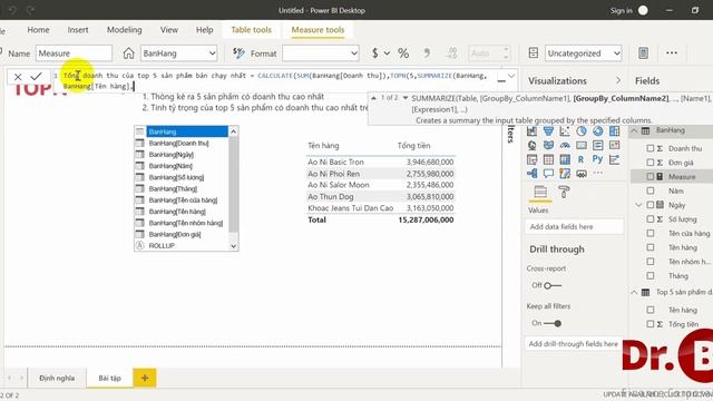 Cách Tìm Kiếm Top Sản Phẩm Nhanh Nhất |Drb - Power BI смотреть онлайн