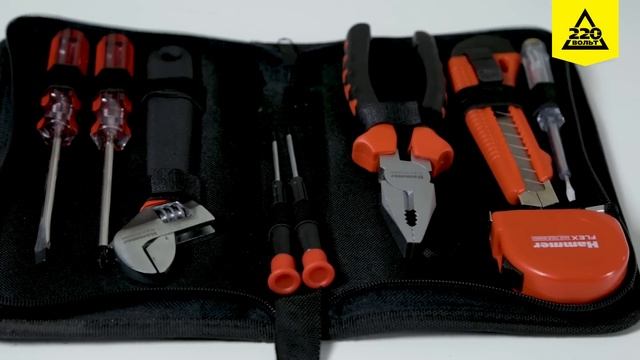 Обзор Набор инструментов Hammer Flex 601 035 9 предметов в пенале смотреть онлайн