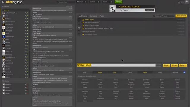 OhmStudio NewProject смотреть онлайн