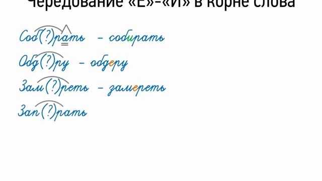 Чередование Е-И в корне слова (5 класс, видеоурок-презентация) смотреть онлайн