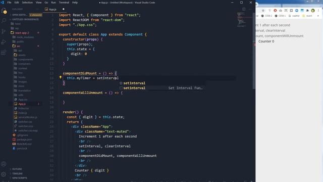 Repeat After Each Second In React | Update State After Certain Interval | React JS Tutorial смотреть онлайн
