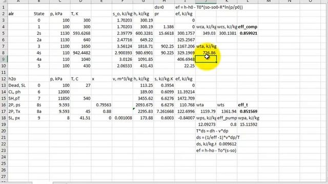 me4293 combined cycle energy exergy analysis using excel смотреть онлайн