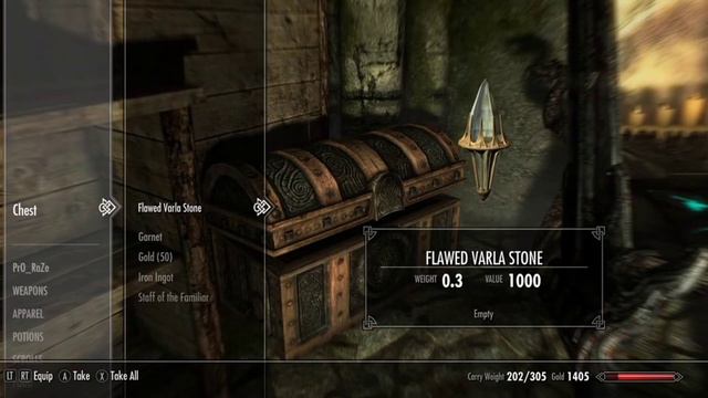 I found a rare stone in Skyrim (Flawed Varla Stone) смотреть онлайн