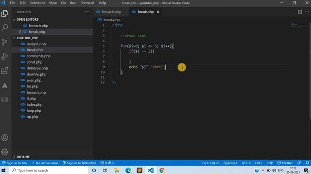 19) Break in PHP| why used break keyword смотреть онлайн
