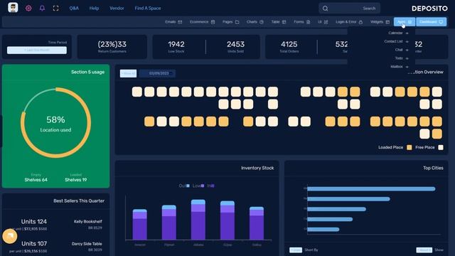 Warehouse and Logistics Dashboard on bootstrap 5 Template смотреть онлайн