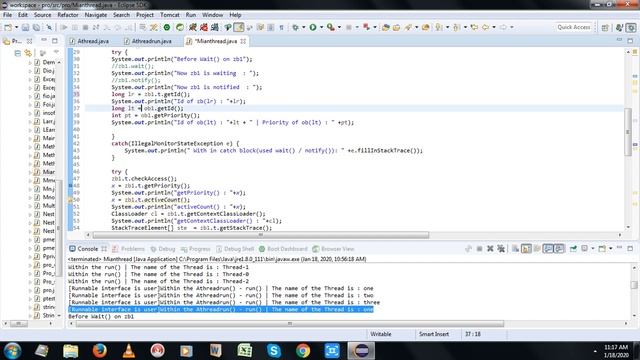S18 Java - Thread Methods смотреть онлайн