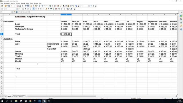Open Office Calc: Einnahmen und Ausgaben berechnen смотреть онлайн