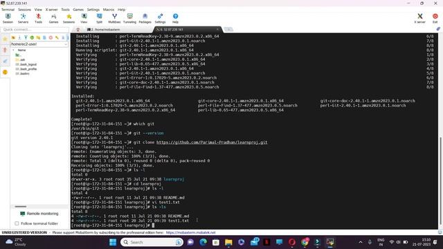 How to Install git on EC2 AWS ? || git status || git log || git clone || git push смотреть онлайн