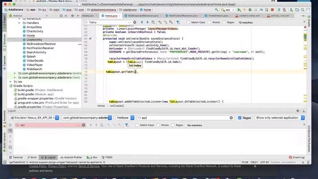 How to select tab programmatically in TabLayout смотреть онлайн