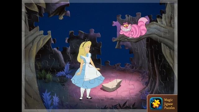 Magic Jigsaw Puzzles App | Disney Alice in Wonderland Part 6 | 70 Pieces | Animated смотреть онлайн