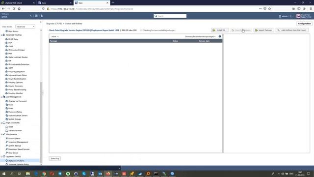 Обновление Check Point, выполнение backups, snapshots в консоли и вэб-интерфейсе смотреть онлайн