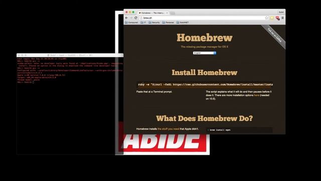 Installing Homebrew on OSX 2 minutes for CLI Happy Fun Times смотреть онлайн