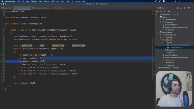 ASP.NET Core Custom OAuth Server (.NET 7 Minimal Apis C#) смотреть онлайн
