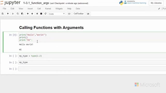 call function with arguments - Introduction to Python: Absolute Beginner Module 2 Video 1 смотреть онлайн