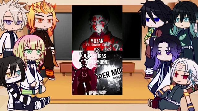 Hashiras React To Muzan // Demon Slayer // Gacha Club