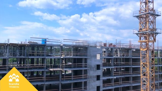 ЖК Scandia, прогресс строительства, май 2017 (часть 2). смотреть онлайн