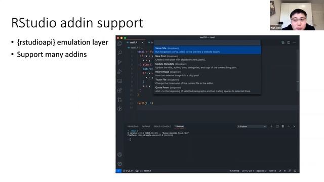 Kun Ren - Using R in VS Code смотреть онлайн