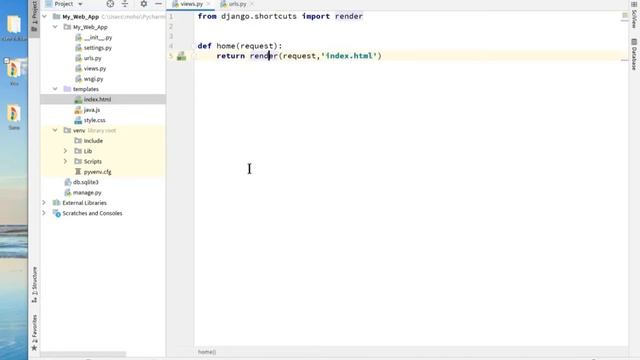 Connecting HTML with Django | Django | Python The Most Powerful Language URDU/HINDI смотреть онлайн