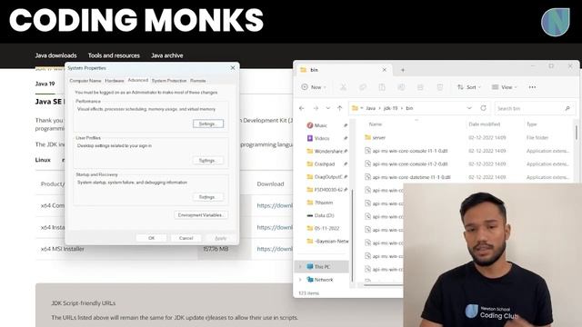 How to Install Java JDK 19 on Windows 11 | Coding Monks смотреть онлайн