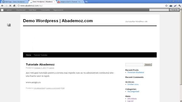 Tutorial adaugare clip de pe YouTube in site pe platforma WordPress смотреть онлайн
