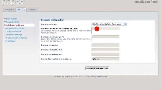 Installing PHPBB смотреть онлайн