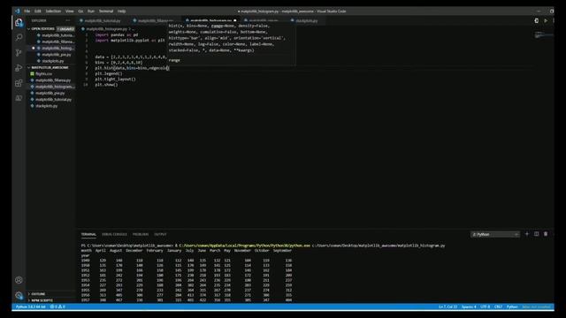 Matplotlib ile Veri Görselleştirme (Data Visulation with Matplotlib) - Part 4 - Hist смотреть онлайн