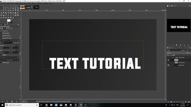 Gimp 2.10 Tutorial | Multi Colored Text | Gimp How To Guide смотреть онлайн