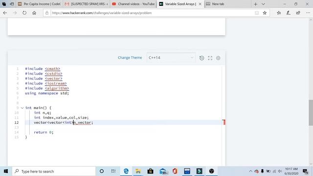 Variable sized array| HackerRank| C++ solution | Interview Question | Preparation | Important!!! смотреть онлайн