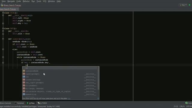 Binary search tree part 1 in python смотреть онлайн